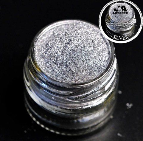 Харчовий блиск SILVER - 5 гр 2724636488 фото