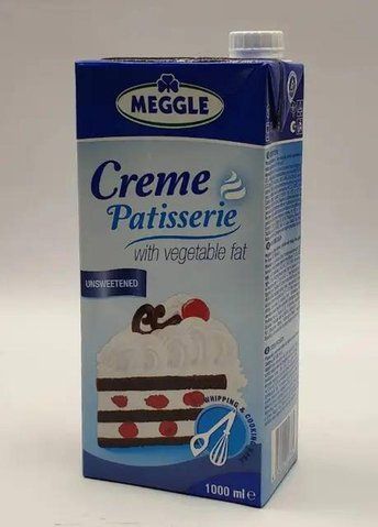 Вершки ультра-пастерізовані рослинні без цукру Creme Patisserie Meggle 5i3-4i4 фото