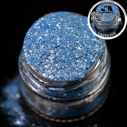 Харчовий блиск(Гліттер) SAPPHIRE - 5 гр (H-83) 85b-01a фото