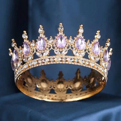 Декор для торта Корона D12 із сереновим камінням 2550925809 фото