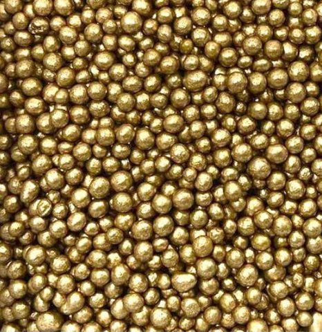 Посипка рисові кульки глазуровані зопоті D=7 мм 50g c91-148 фото