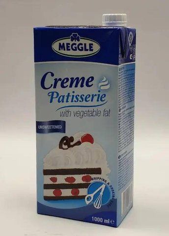 Вершки ультра-пастерізовані рослинні без цукру Creme Patisserie Meggle 5i3-4i4 фото