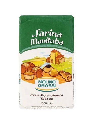 Борошно мʼяких сортів пшениці MANITOBA TIPO "00" Molino Grassi 1кг 8i6-bi7 фото