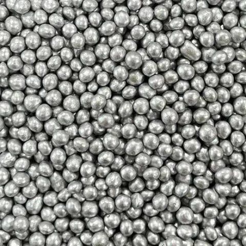 Посипка рисові кульки глазуровані срібні D=7 мм 100g ic2-i53 фото
